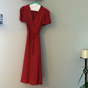Loco Lindo red poka dot dress